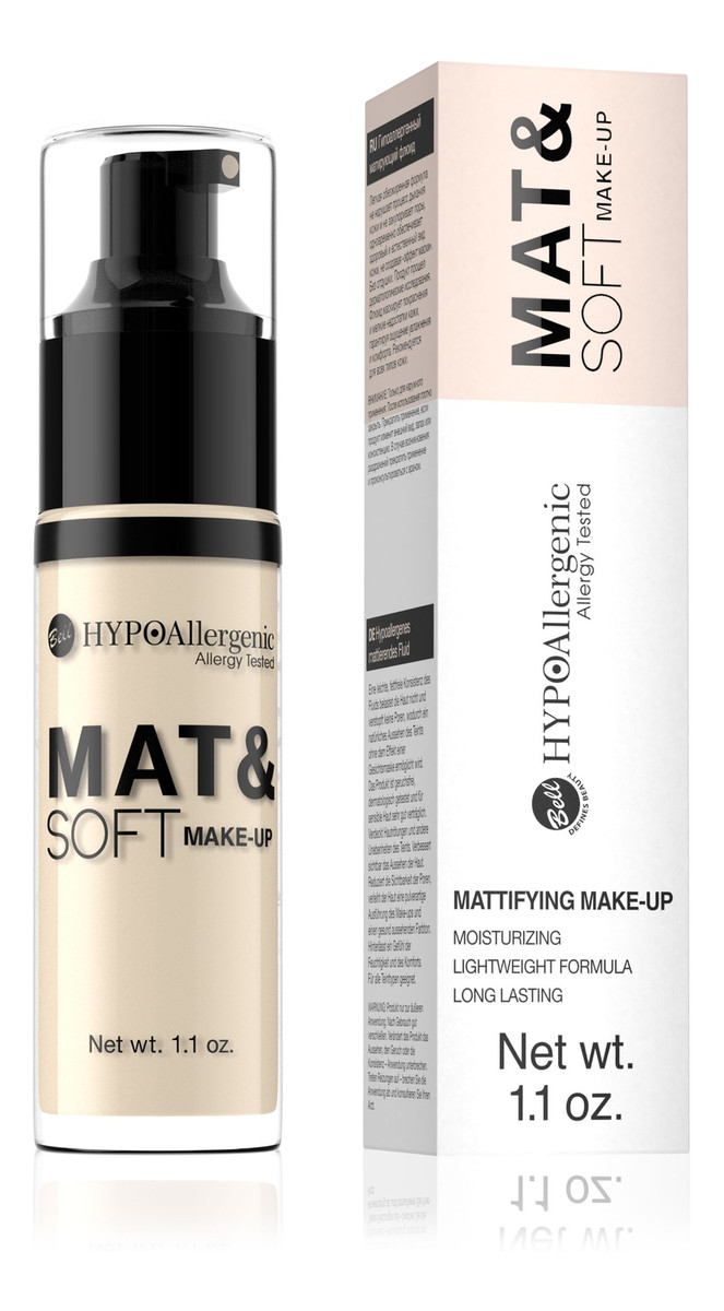 Mat&Soft Make-up Hypoalergiczny fluid matujący