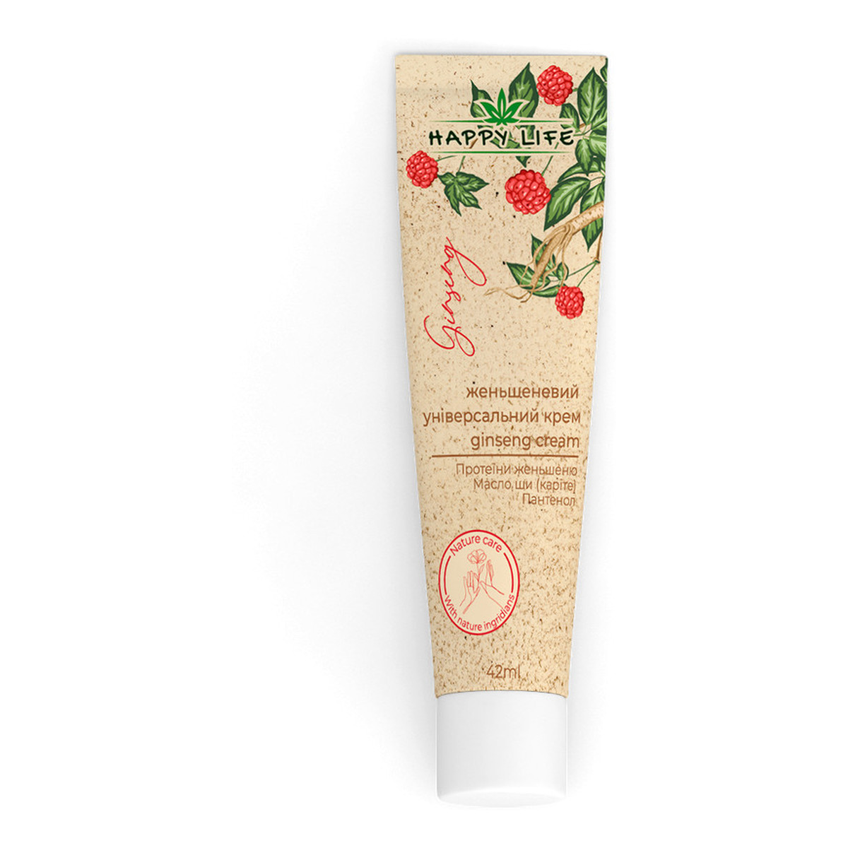 Happy Life krem do rąk z żeń-szeniem 42ml