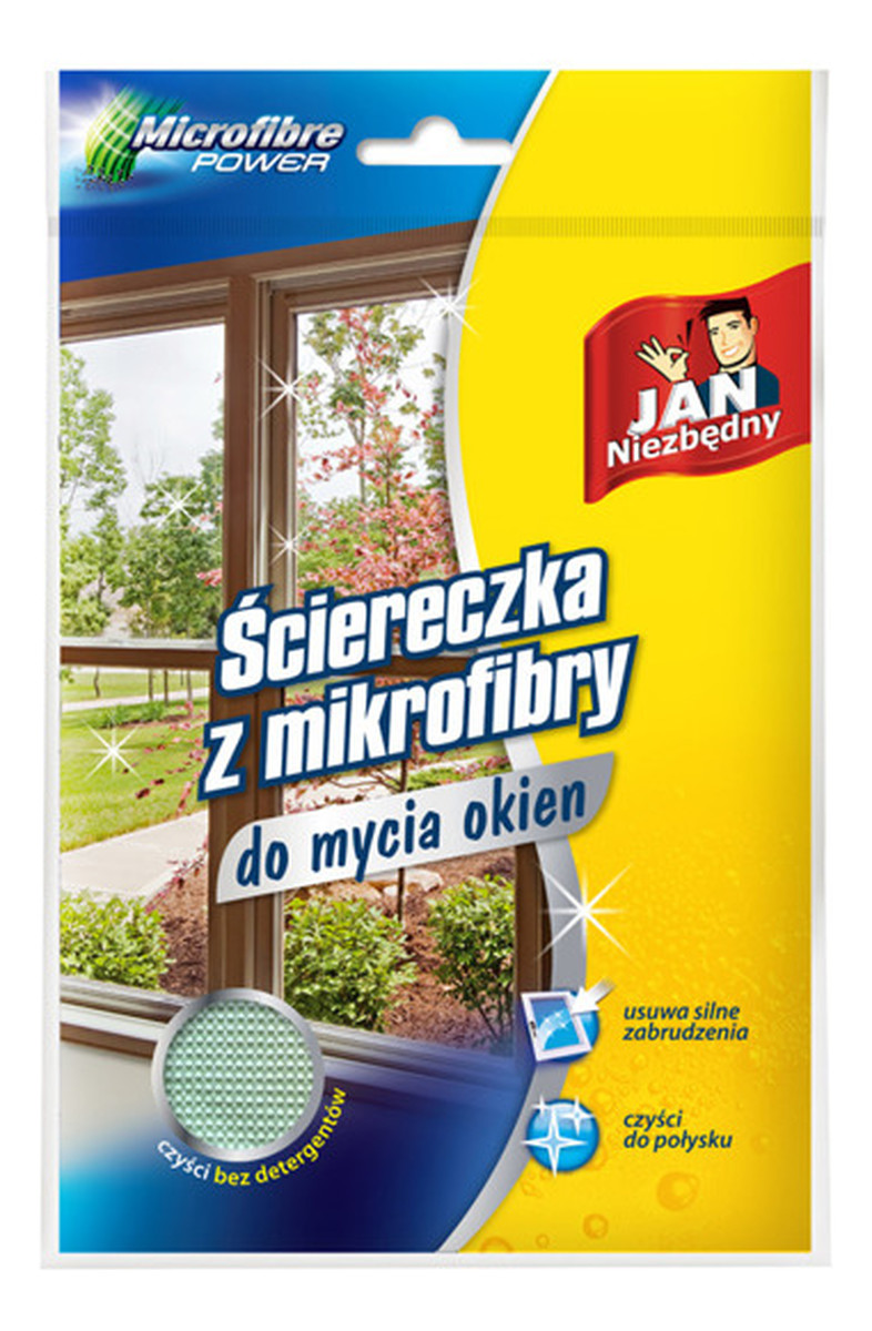 Ściereczka z mikrofibry do mycia okien 1szt