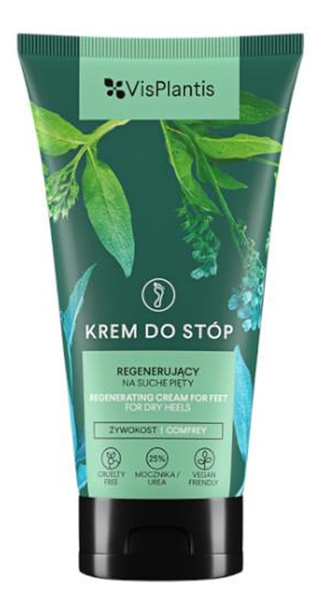 Regenerujący krem do stóp z żywokostem i mocznikiem, na suche pięty