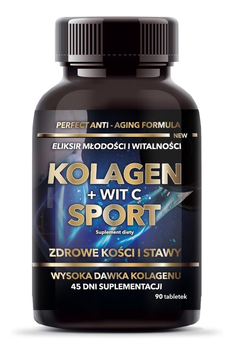 Kolagen + witamina c sport suplement diety 90 tabletek
