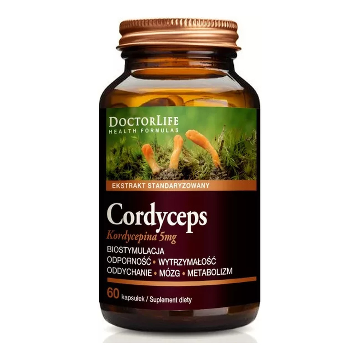 Doctor Life Cordyceps 500mg suplement diety 60 kapsułek 500mg