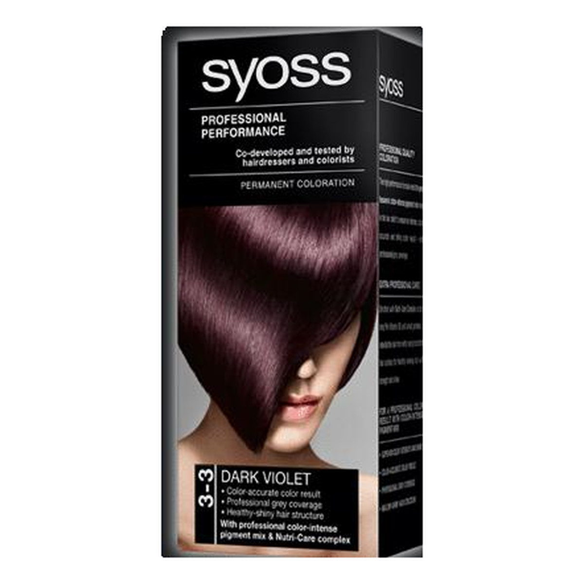 Syoss Professional Performance Farba Do Włosów Ciemny Fiolet 3-3