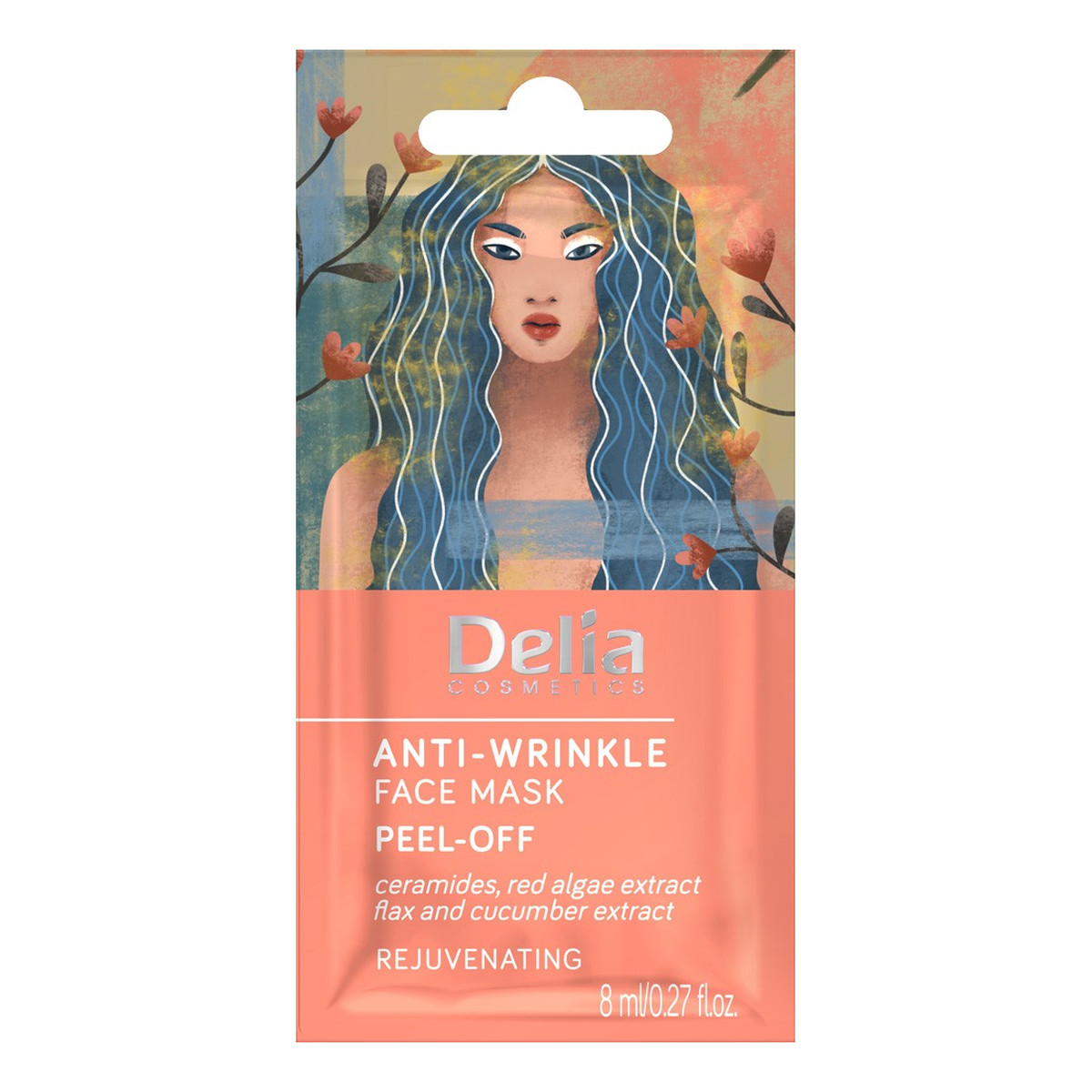 Delia Maseczka na twarz przeciwzmarszczkowa - peel-off 8ml