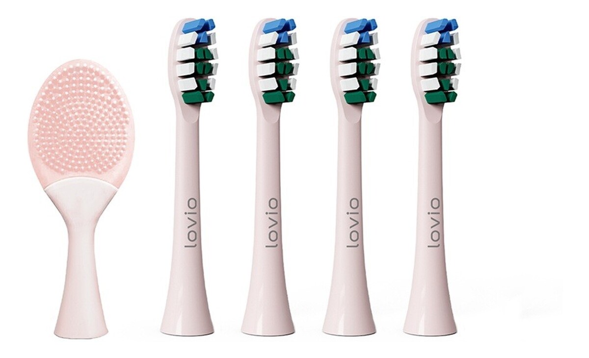końcówki do szczoteczki sonicznej miękkie różowe lvtb124pk-hs 5szt