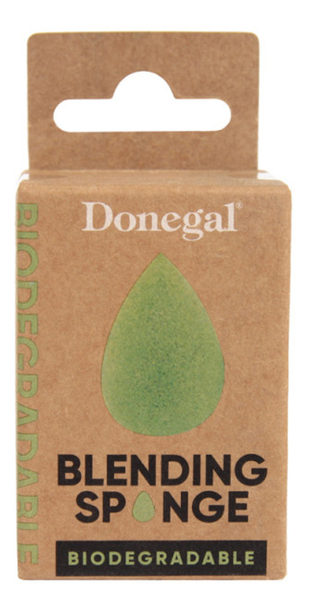 Gąbka do makijażu biodegradowalna - zielona (4347)