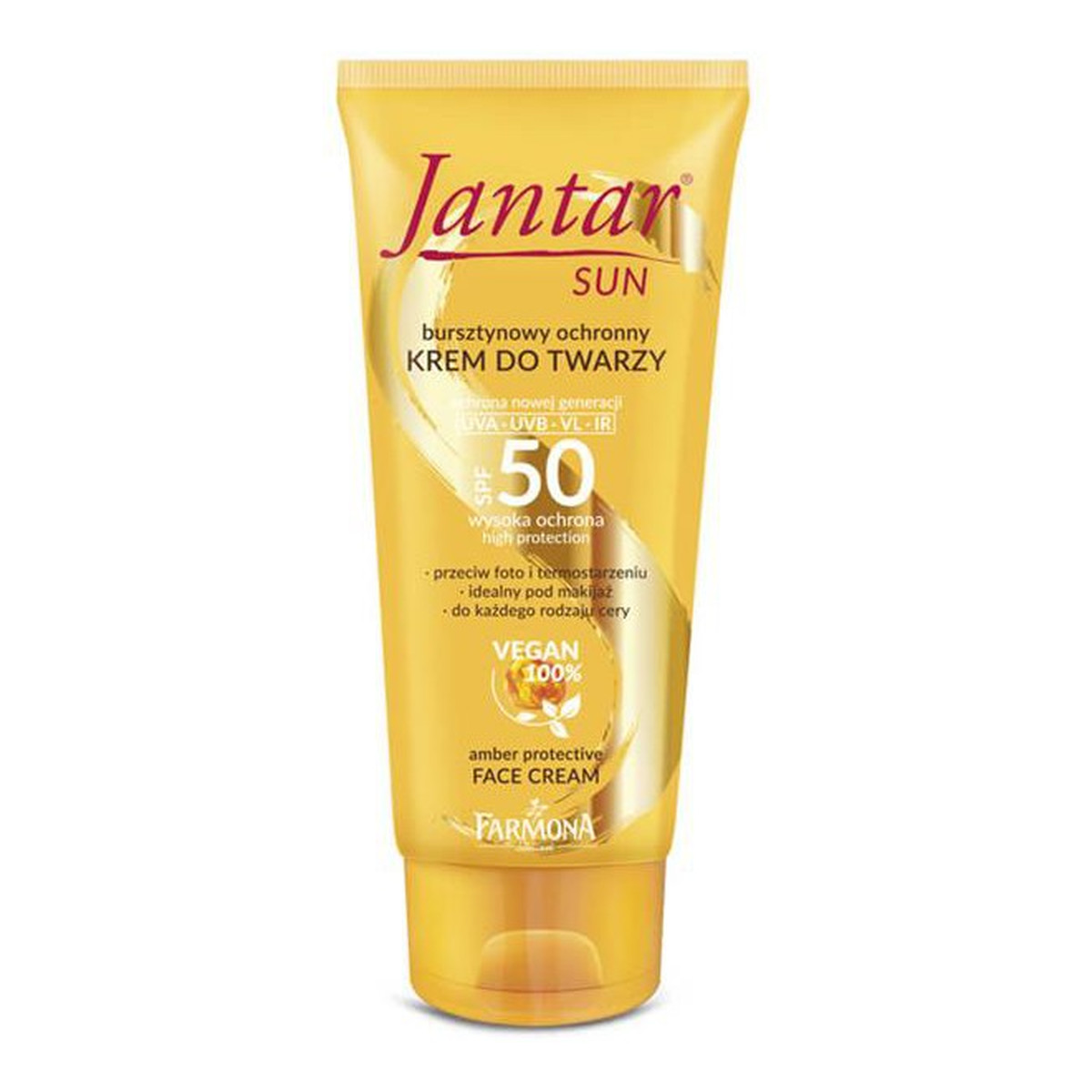 Farmona Jantar Sun Krem do twarzy SPF50 - bursztynowy ochronny 50ml