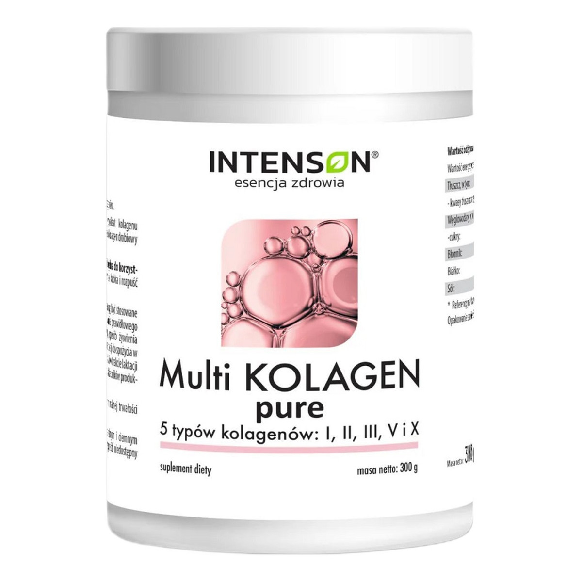 Intenson Multi kolagen pure 5 typów kolagenu suplement diety 300g