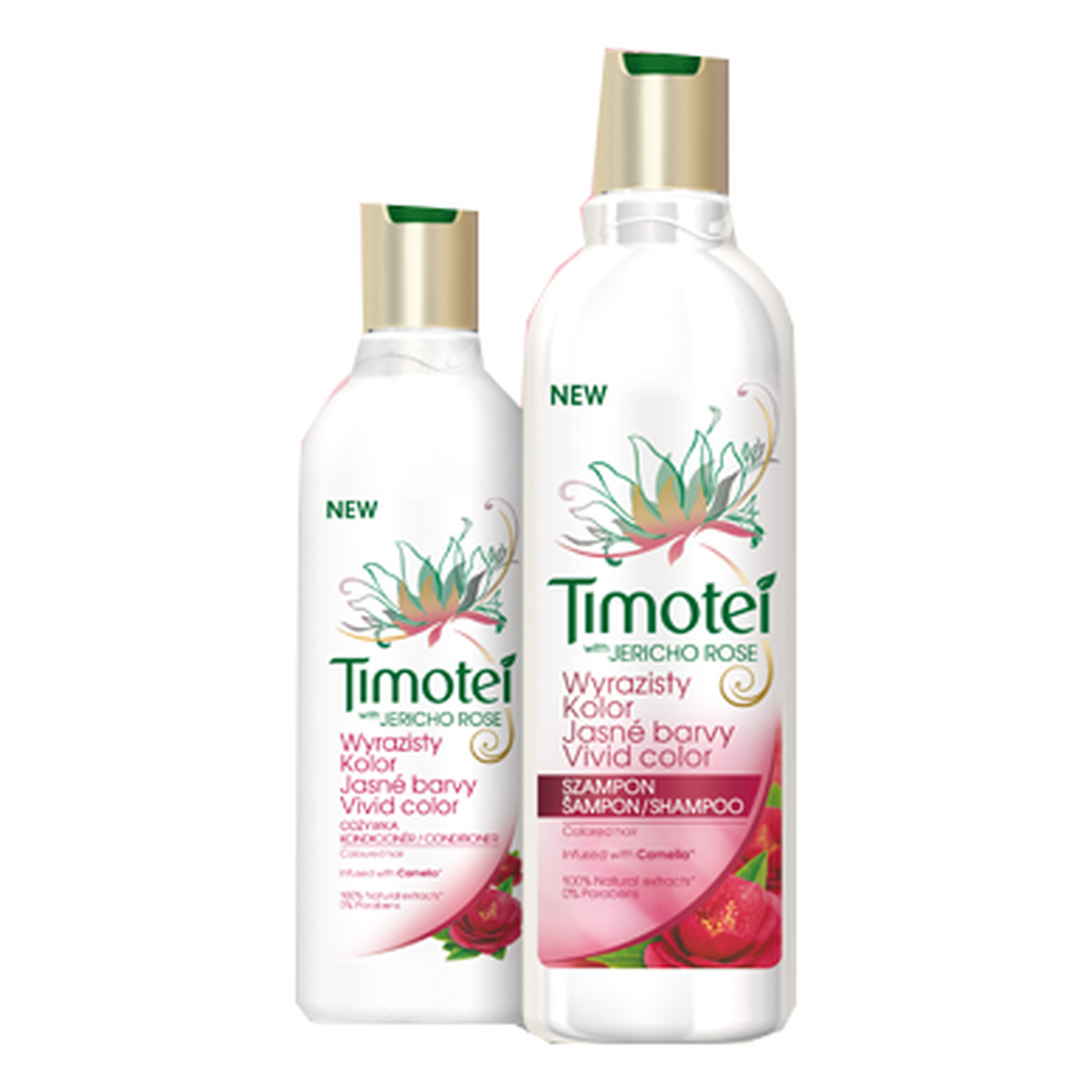 Timotei Wyrazisty Kolor Szampon i Odżywka Zestaw 600ml