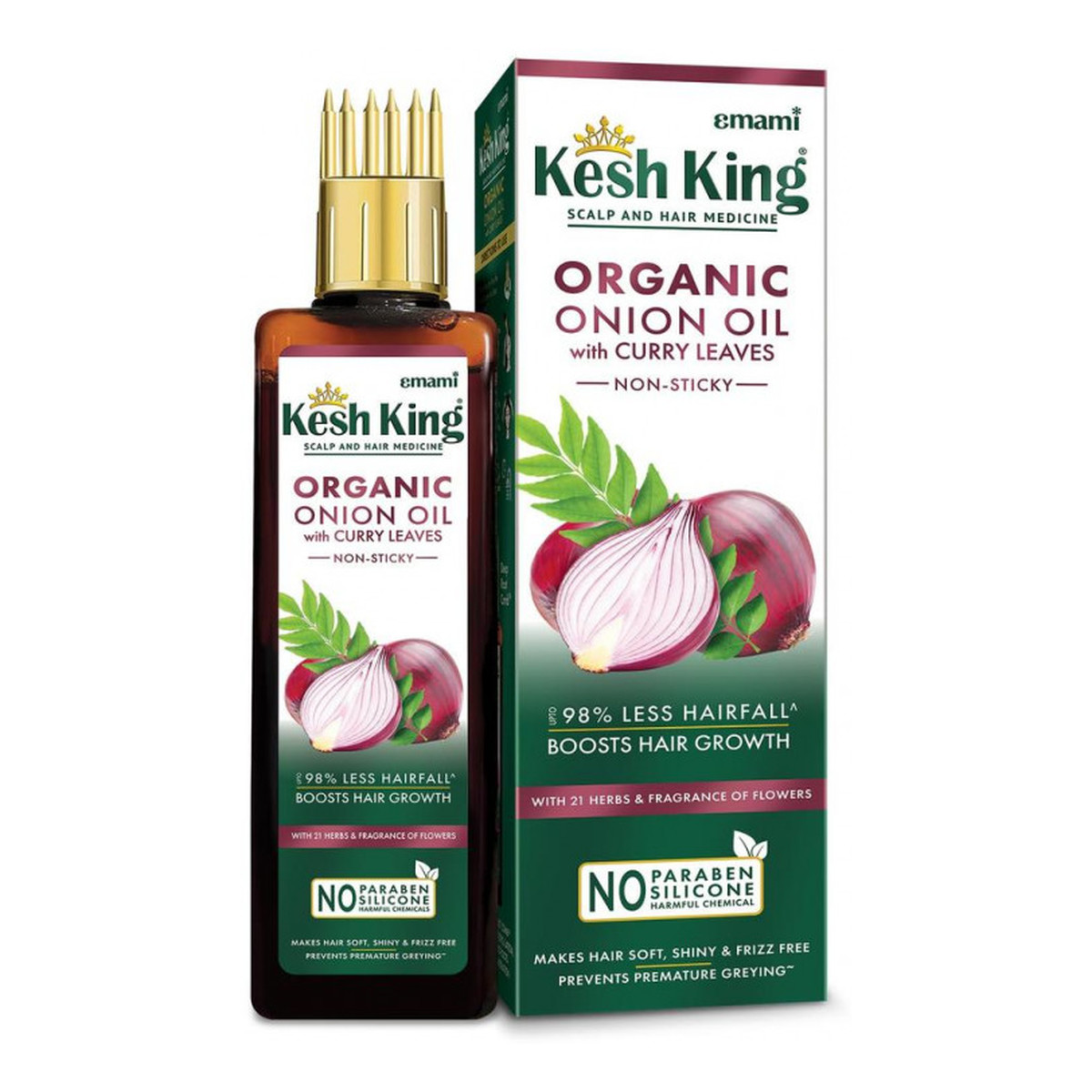 Kesh King Olejek cebulowy do włosów z liśćmi curry 100ml