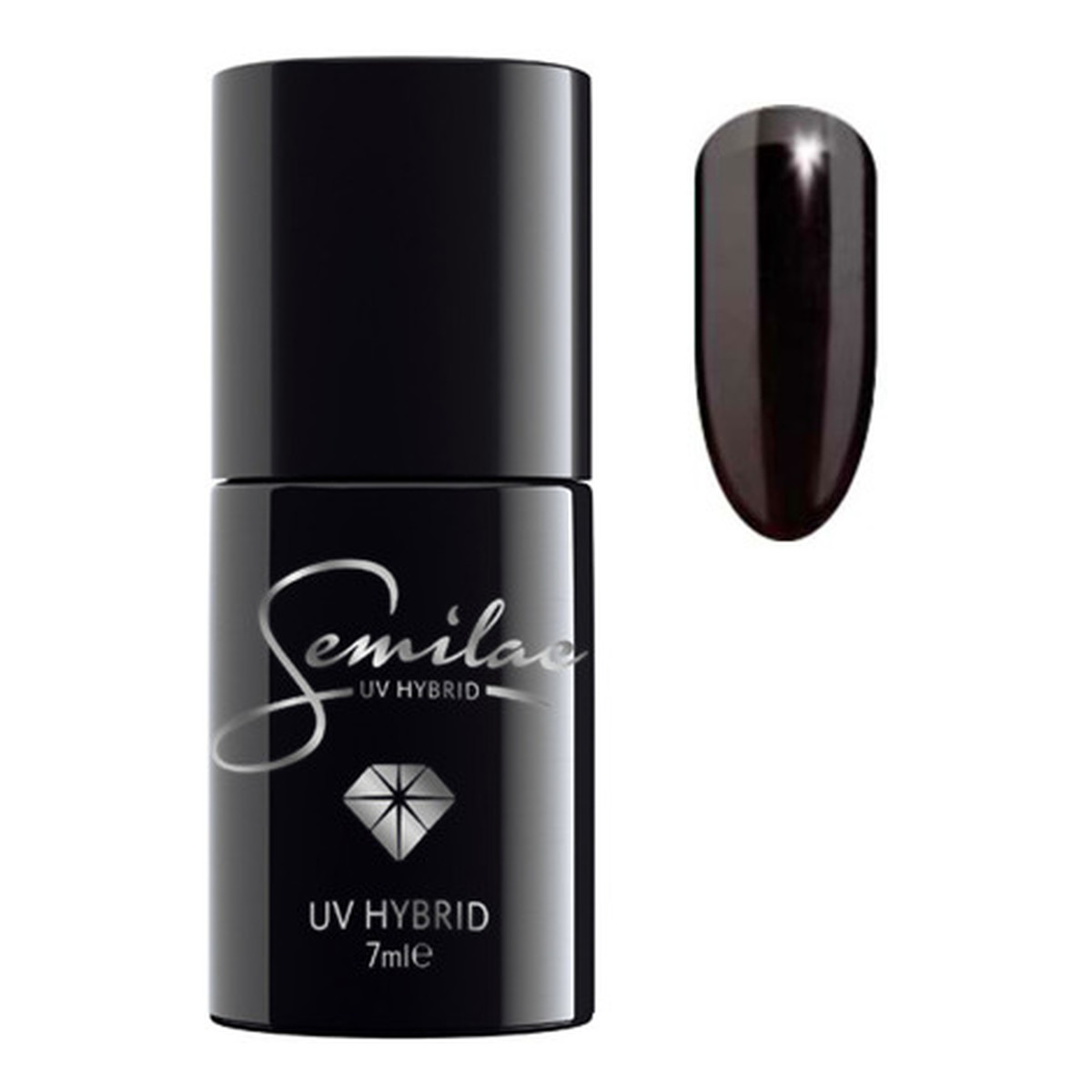 Semilac Black and White Lakier Hybrydowy Do Paznokci 7ml