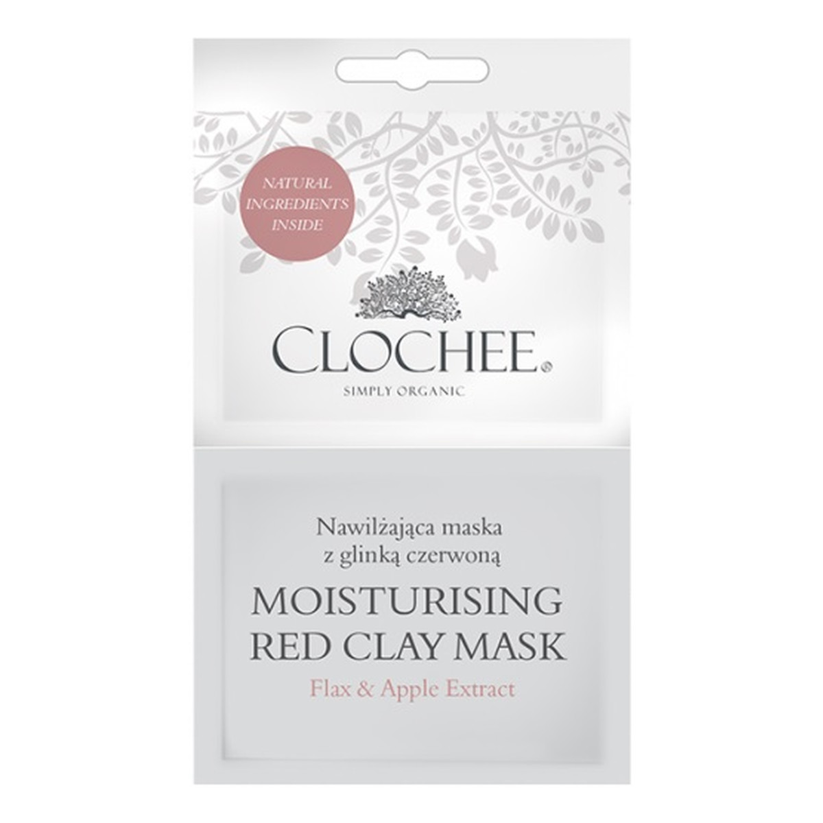Clochee nawilżająca maska z glinką czerwoną 2x6ml 6ml