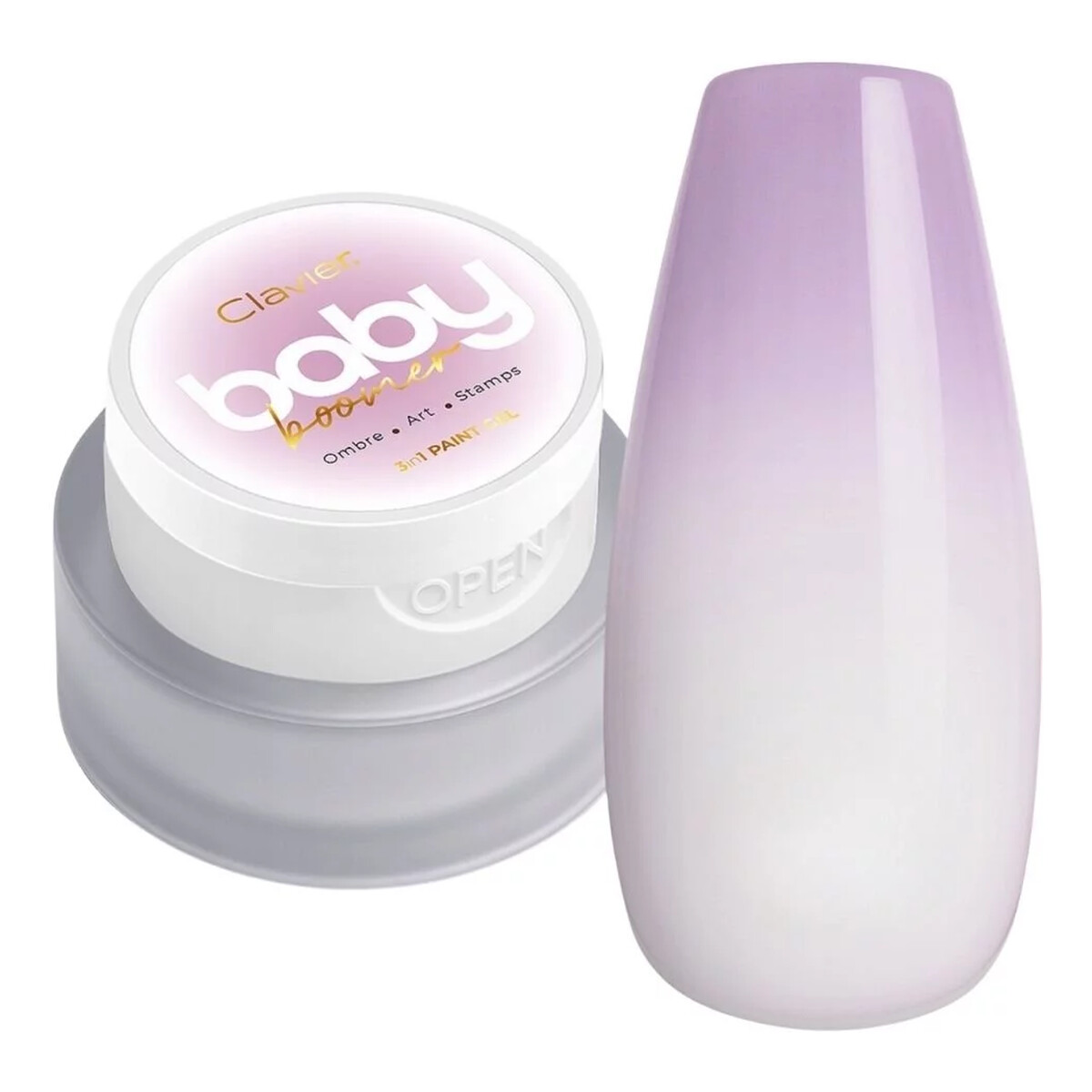Clavier Baby Boomer Ombre żel do paznokci 3w1 3g
