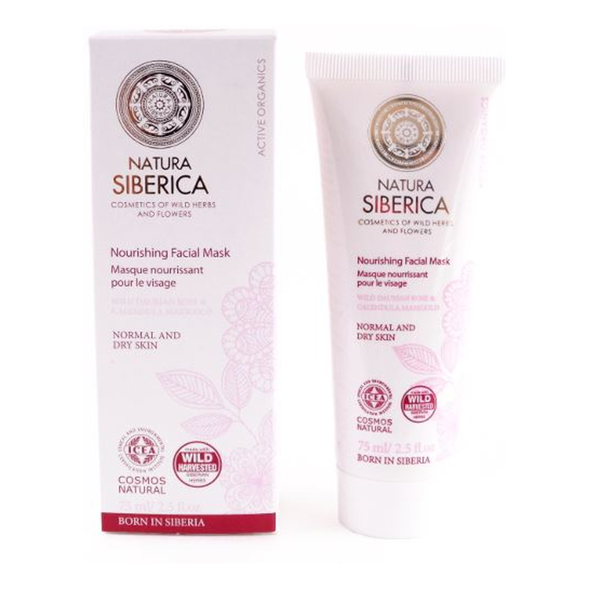 Natura Siberica odżywcza maska do twarzy dla normalnej i suchej skóry 75ml