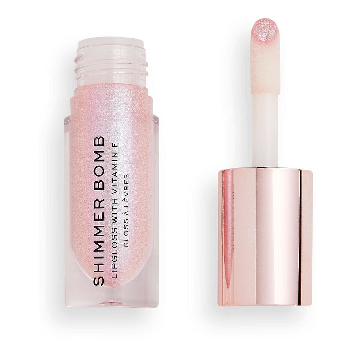 Makeup Revolution Shimmer bomb lipgloss połyskujący błyszczyk do ust sparkle 4,6 ml