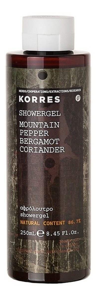 Mountain Pepper Showergel Żel pod prysznic dla mężczyzn o zapachu pieprzu górskiego, bergamotki i kolendry