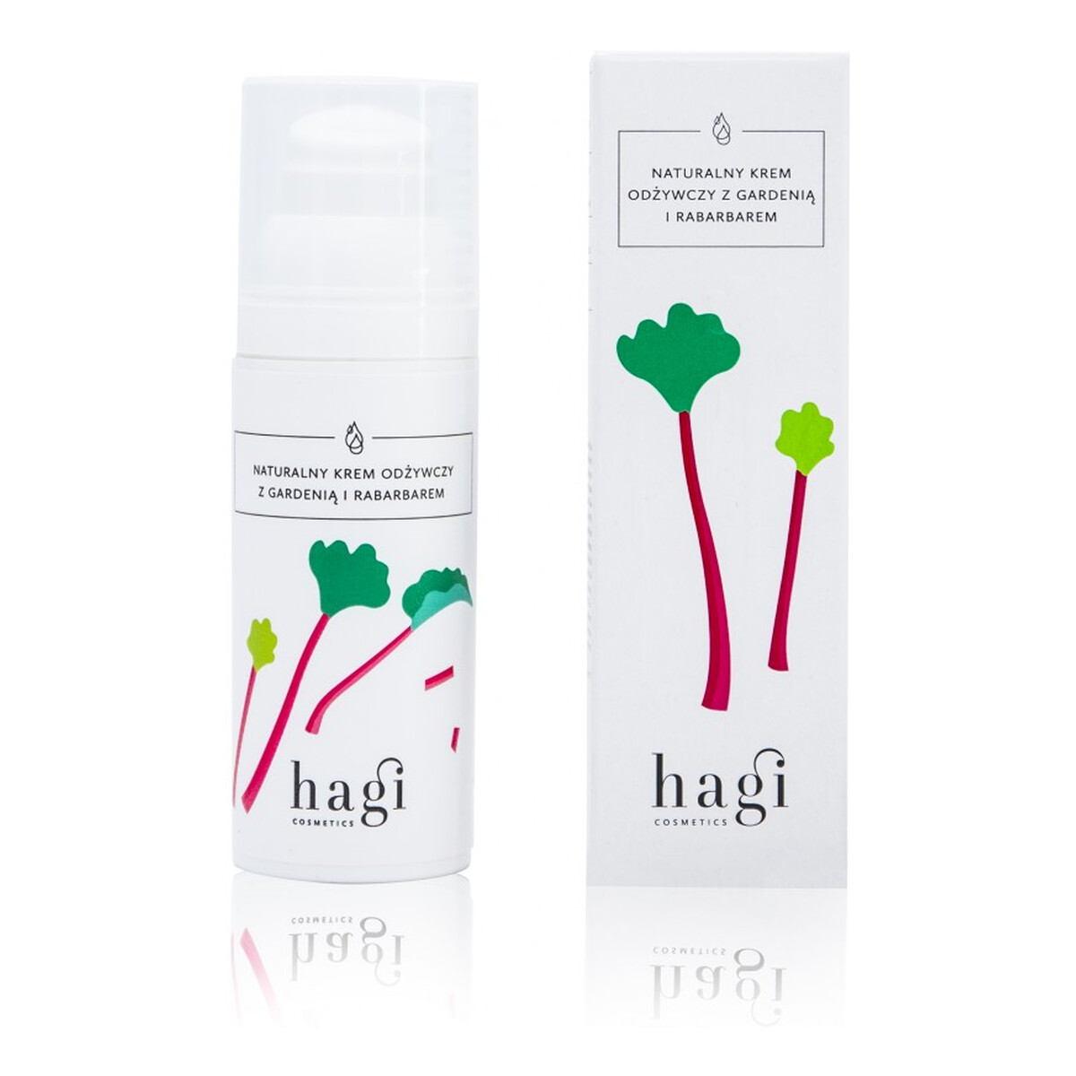 Hagi NATURALNY KREM ODŻYWCZY Z GARDENIĄ I RABARBAREM 50ml