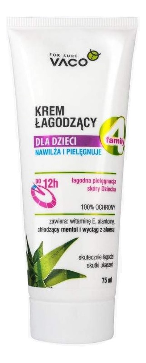 Krem dla dzieci łagodzący skutki ukąszeń