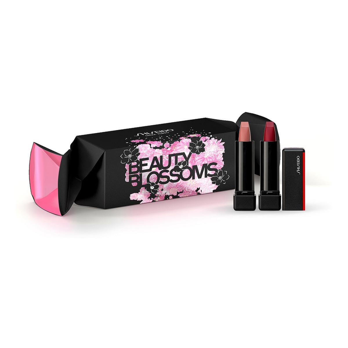 Shiseido Beauty Blossoms Modern Matte Powder Lipstick Zestaw 505 peep show 2.5g + 515 mellow drama 2.5g