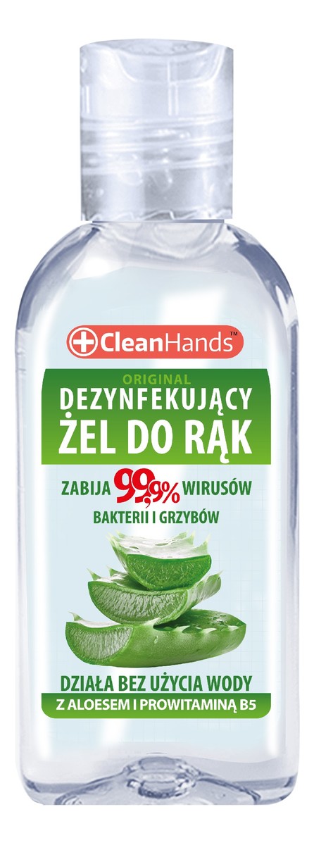 Żel dezynfekujący do rąk-z aloesem i prowitaminą b5