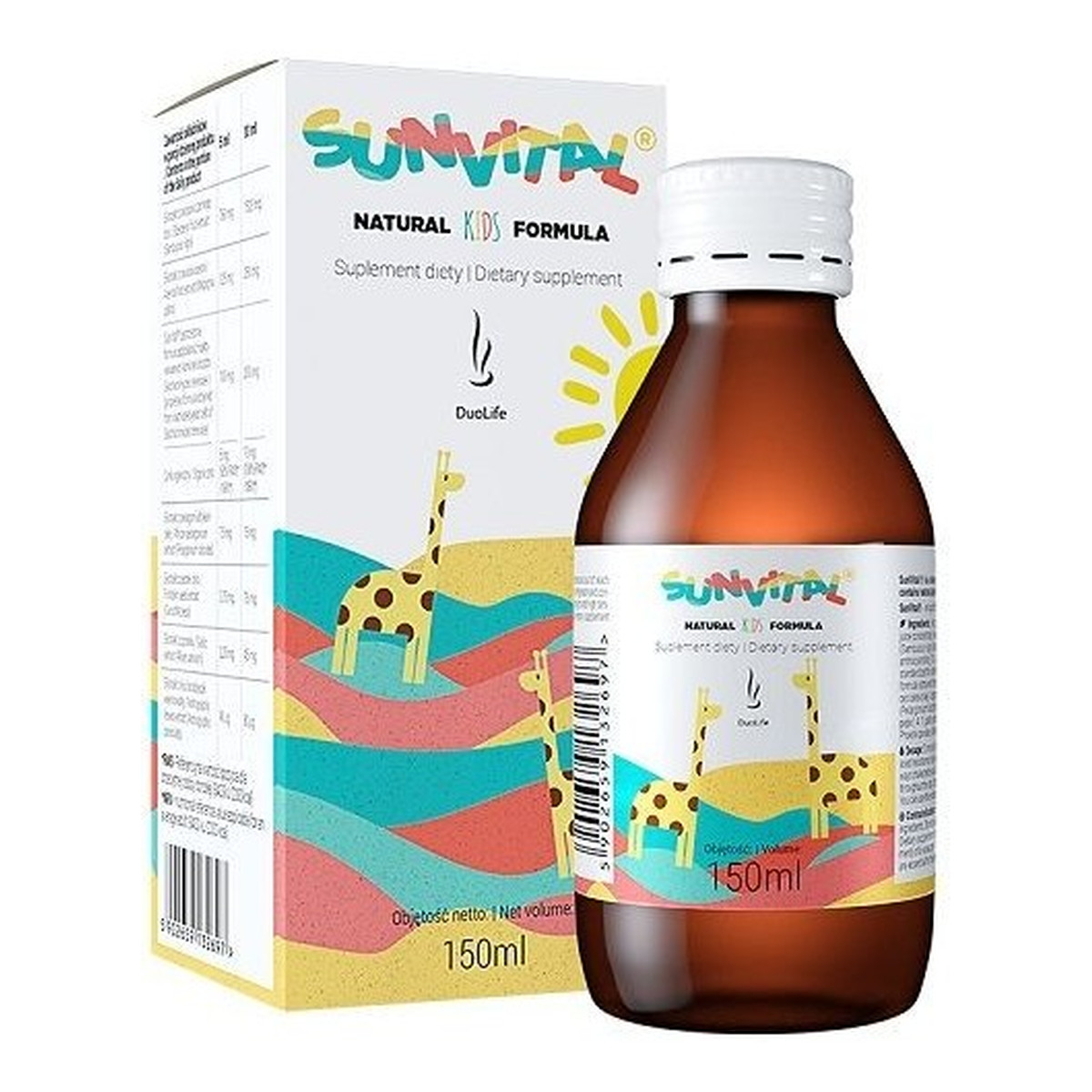 Duolife Sunvital Natural Kids Formula suplement diety 150ml