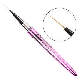 Pędzelek do zdobień Cienki precyzyjny 13mm metaliczny