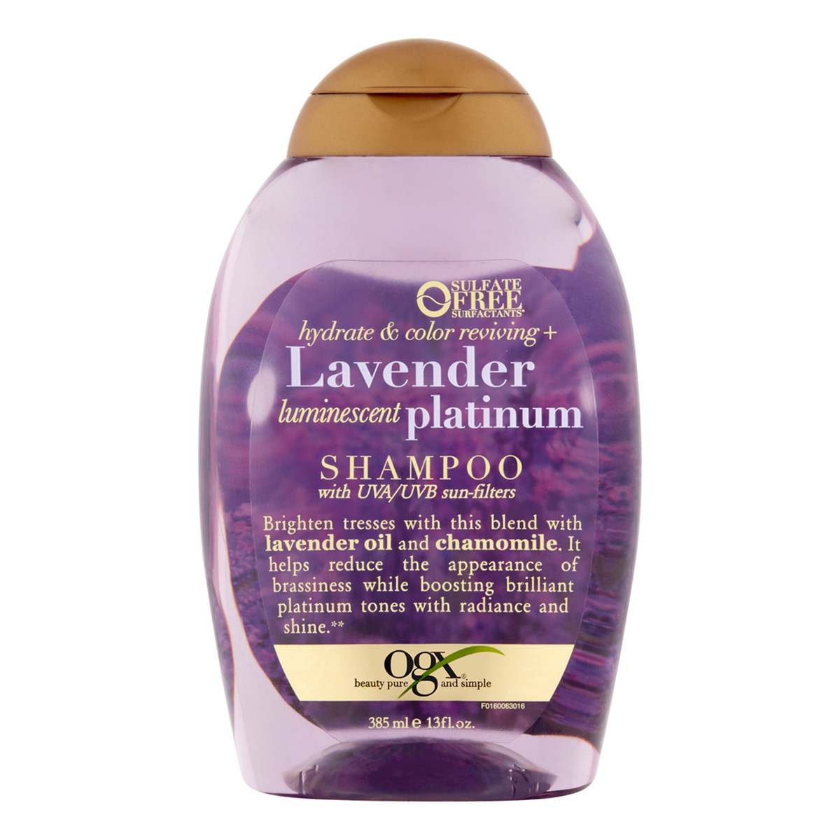 Organix Lavender Platinum odżywczy szampon do włosów z lawendą 385ml