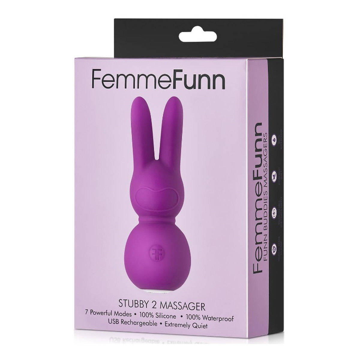 FemmeFunn Stubby 2 massager mini wibrator punktu g + masażer typu króliczek purple