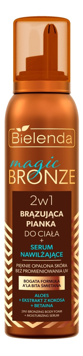 2w1 Brązująca Pianka do ciała + serum nawilżające