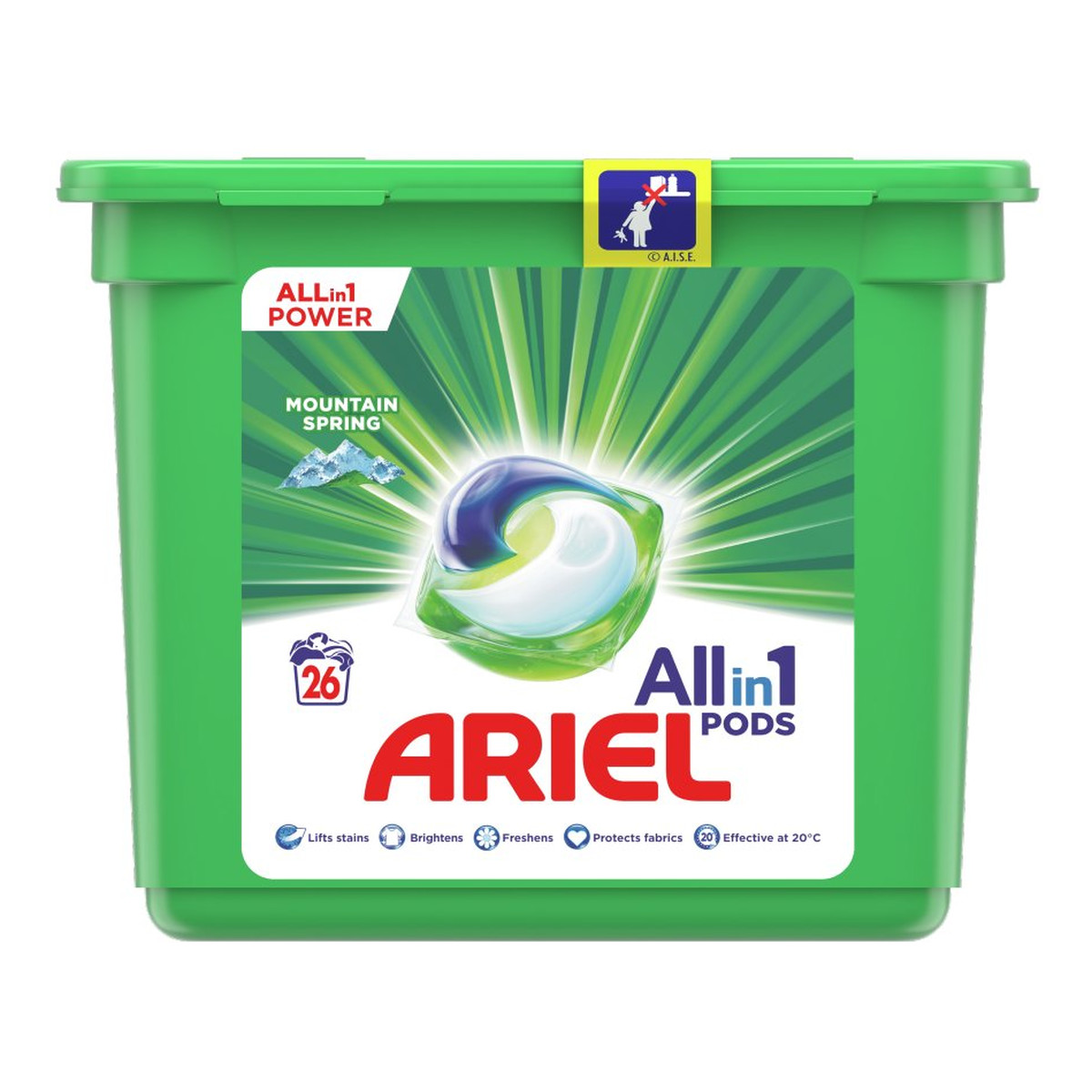 Ariel All-in-1 Pods Mountain Spring Kapsułki do prania 26 prań
