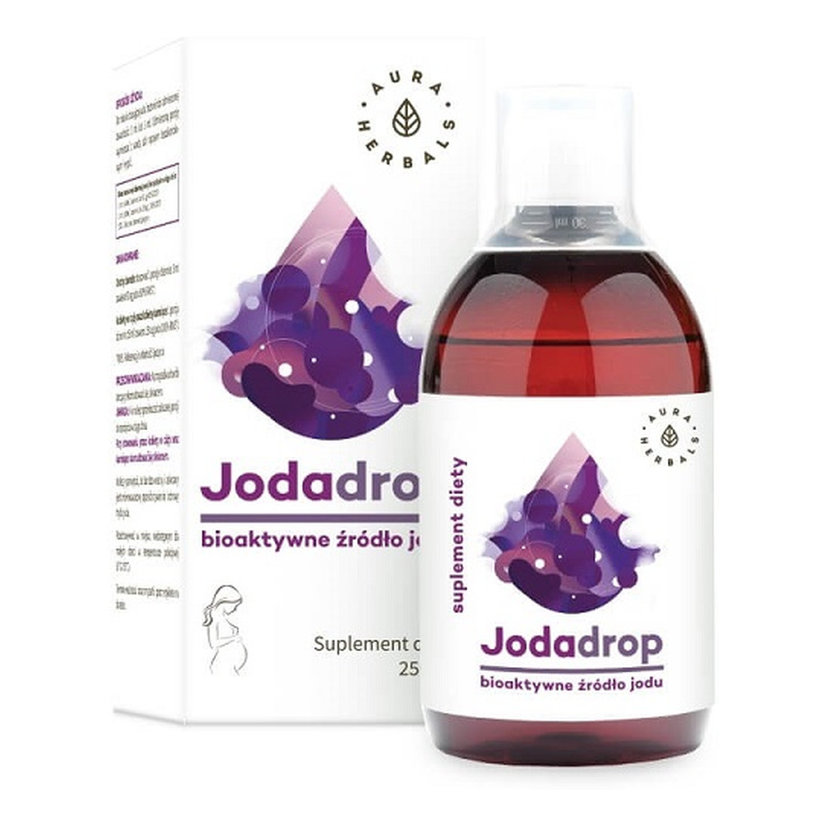 Aura Herbals Jodadrop bioaktywne źródło jodu suplement diety w płynie 250ml