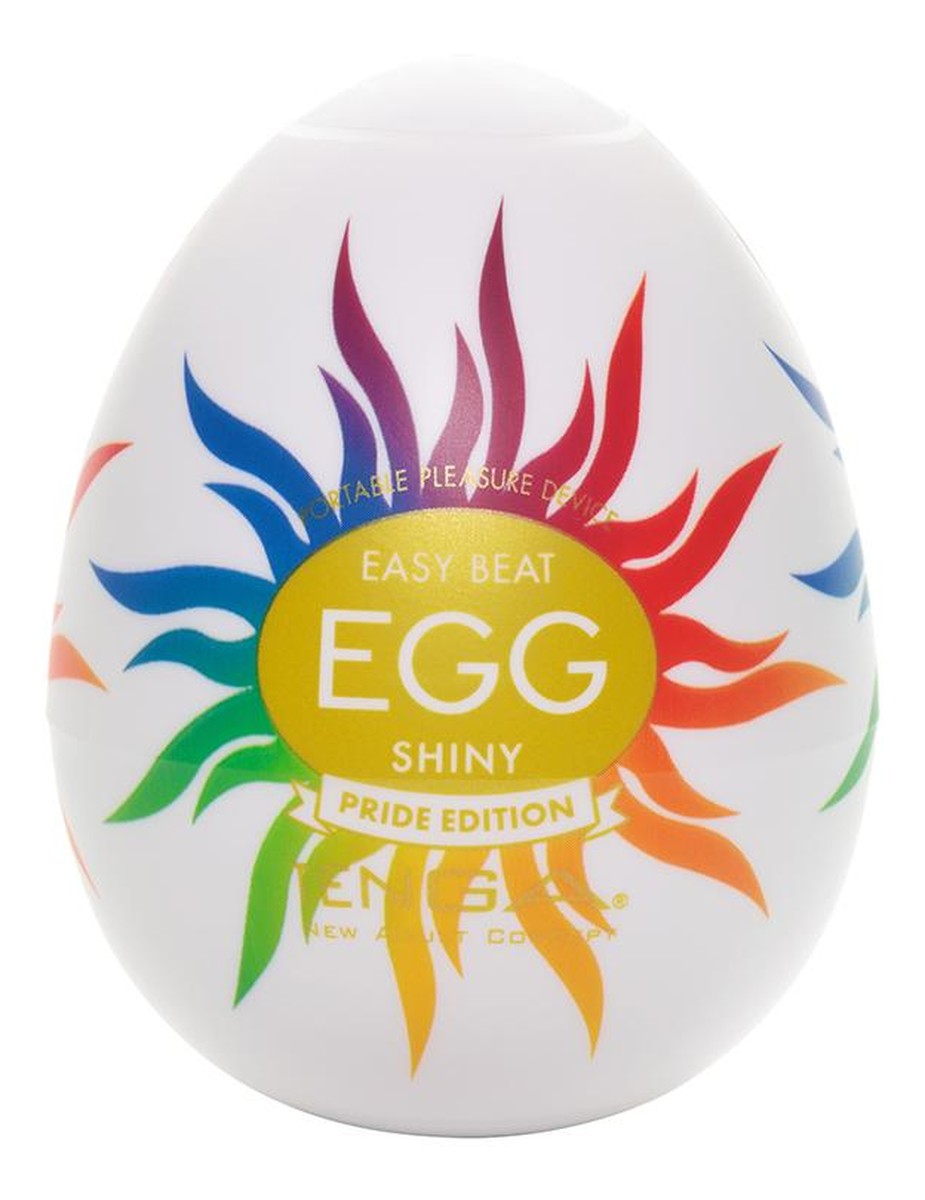 Egg shiny pride edition jednorazowy masturbator w kształcie jajka