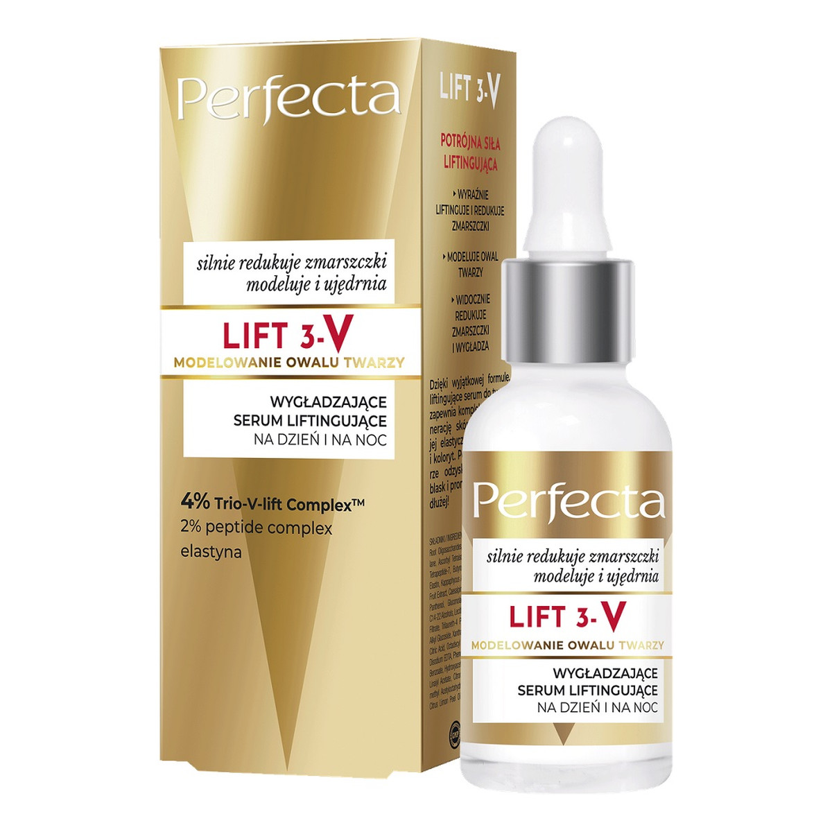 Perfecta Lift 3-V wygładzające serum liftingujące na dzień i na noc 30ml