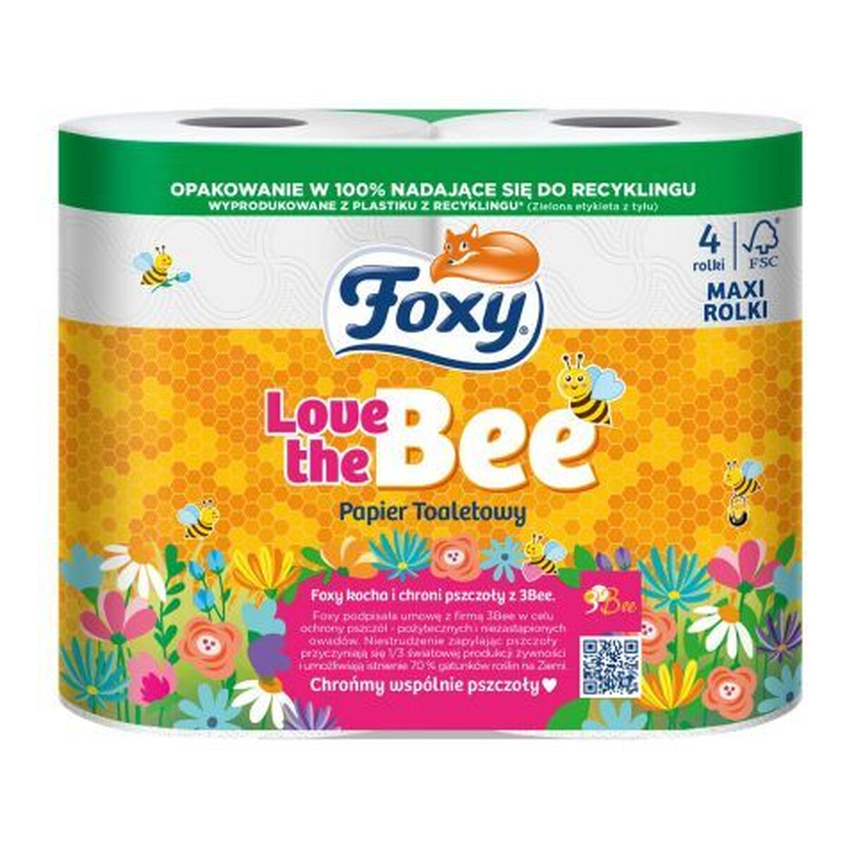 Foxy Papier toaletowy Love the Bee