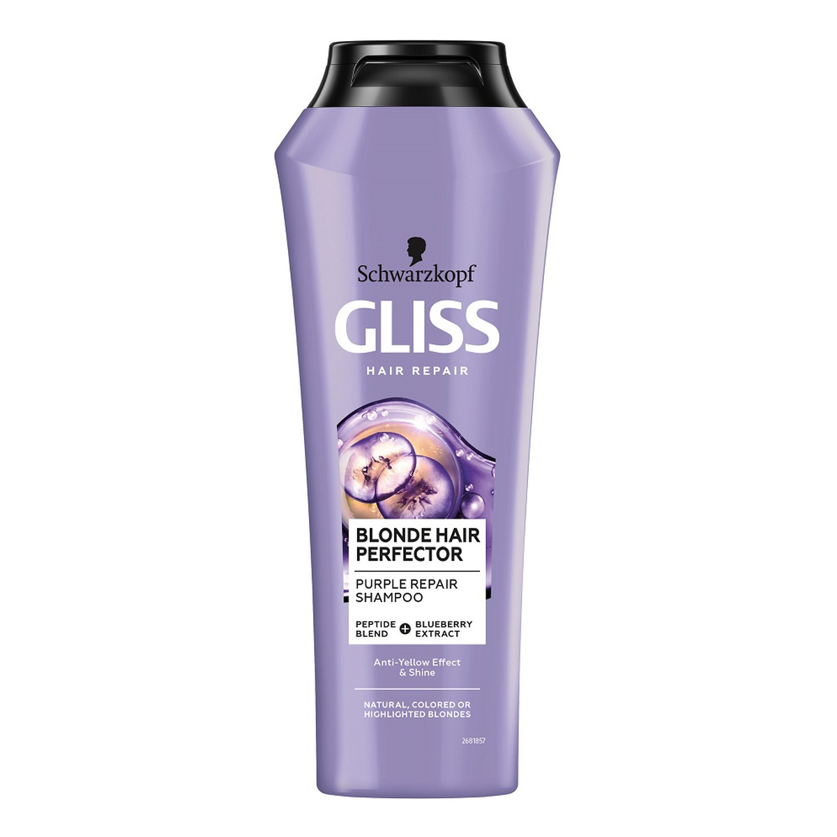 Gliss Blonde Hair Perfector Shampoo Szampon do naturalnych farbowanych lub rozjaśnianych blond włosów 250ml