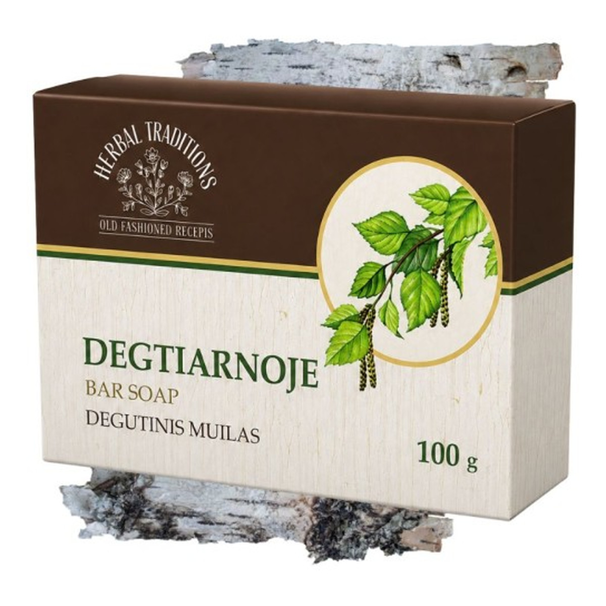 Herbal Traditions Mydło dziegciowe w kostce 100g