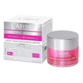 Krem przeciwzmarszczkowy 50+ formuła retinol + wit. C 5D