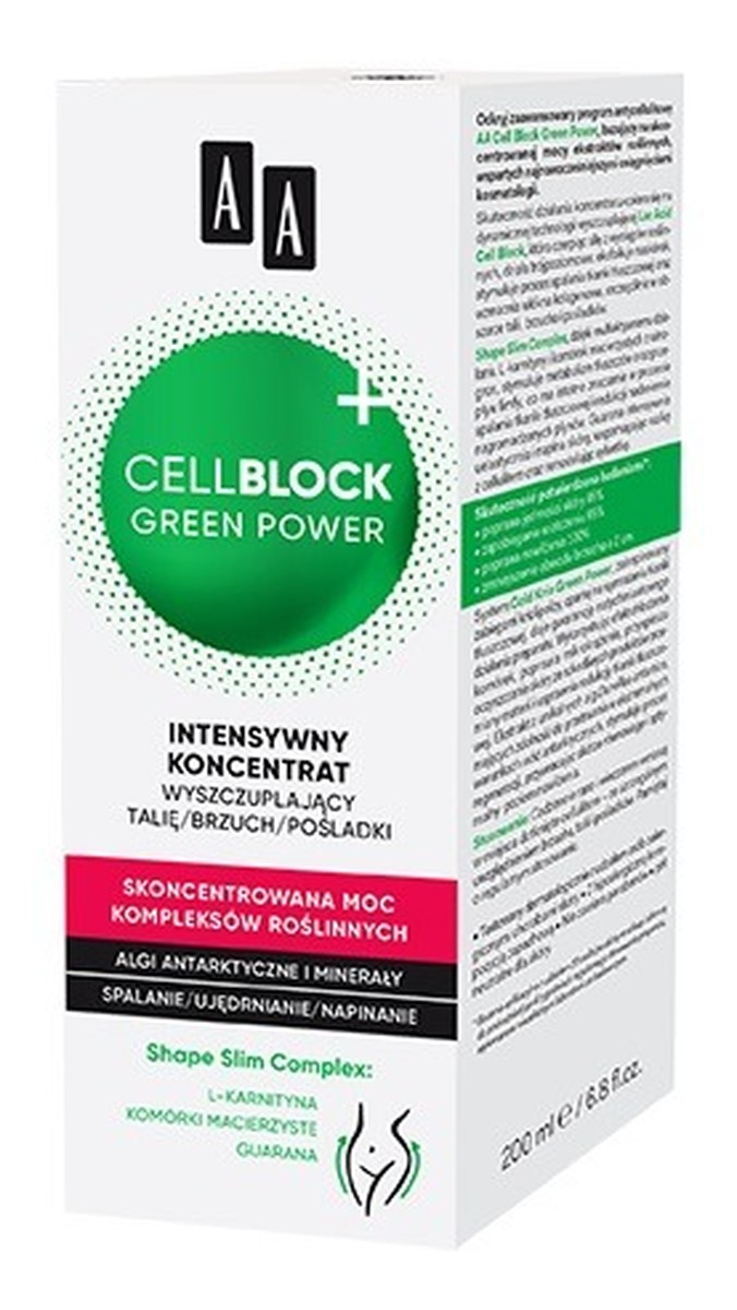 Intensywny koncentrat wyszczuplający talię ,brzuch i pośladki