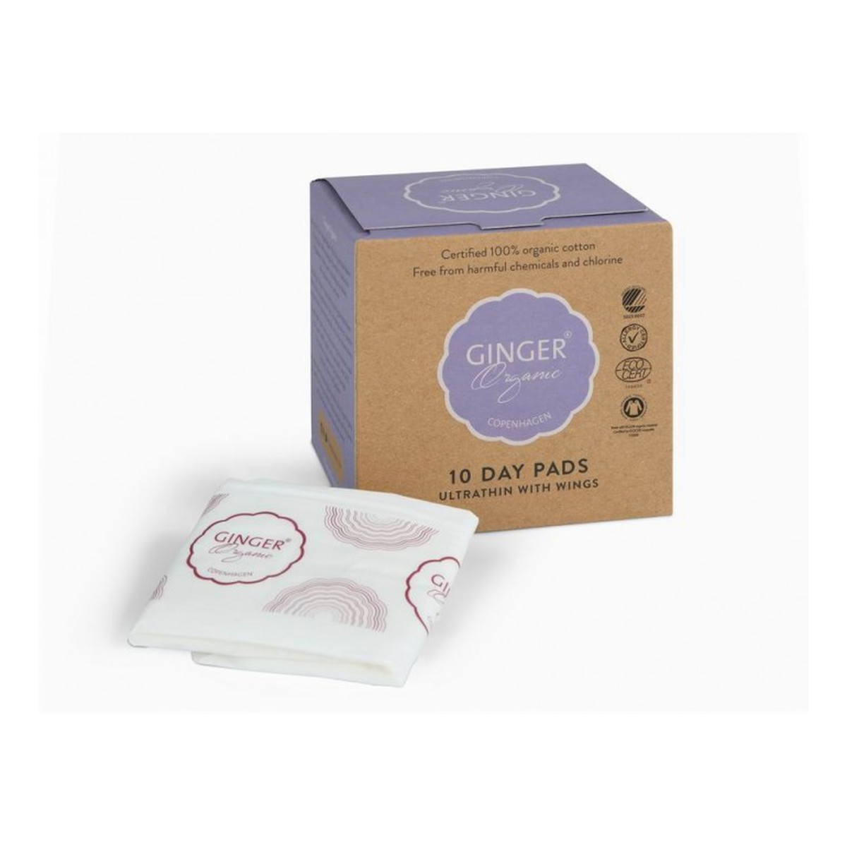 Ginger Organic Podpaski na dzień 10szt