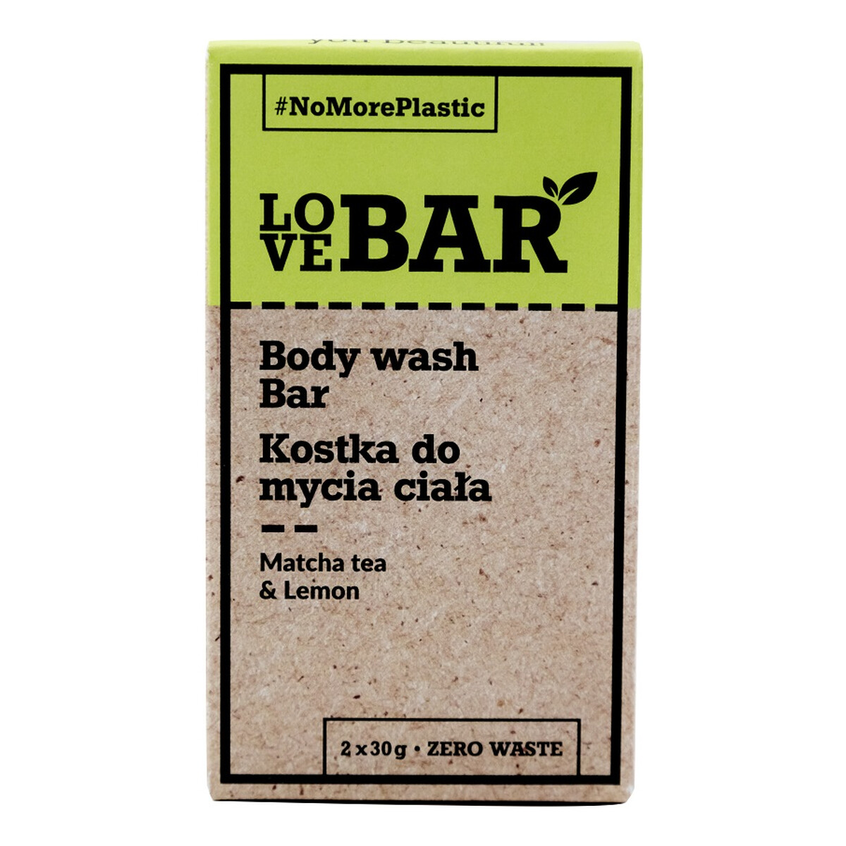 Love Bar Body wash bar kostka do mycia ciała matcha limonka 2x30g 60g