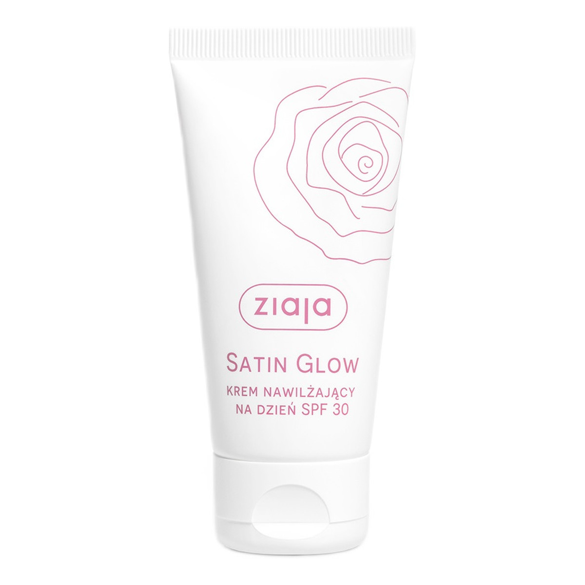Ziaja Satin Glow Krem nawilżający na dzień SPF30 z ekstraktem z płatków róży 50ml