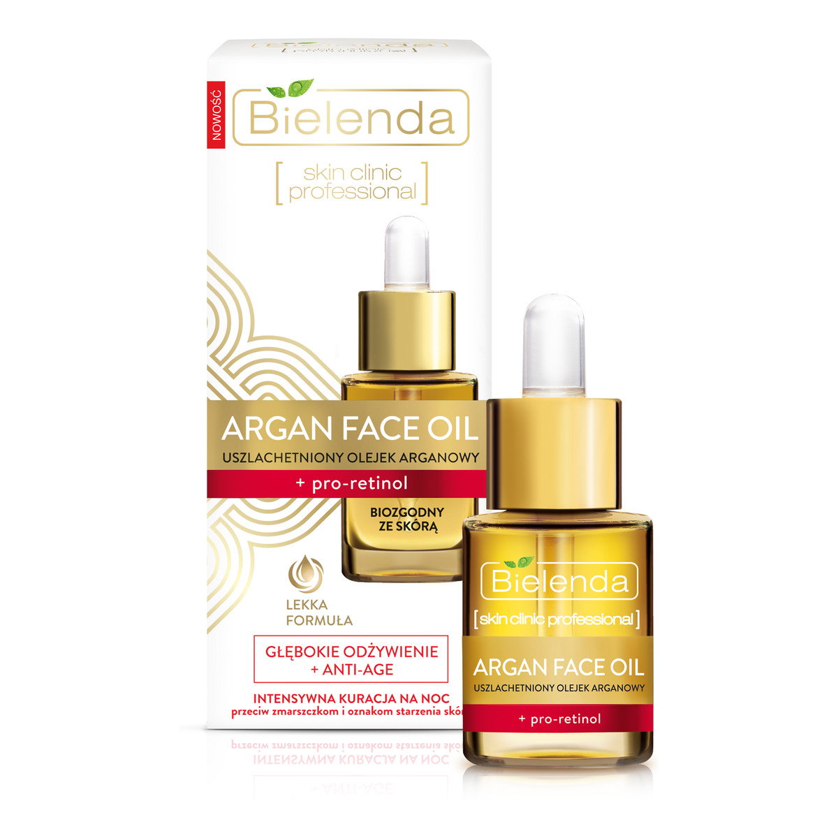 Bielenda Skin Clinic Professional Argan Face Oil Uszlachetniony Olejek Arganowy + Pro-retinol 15ml