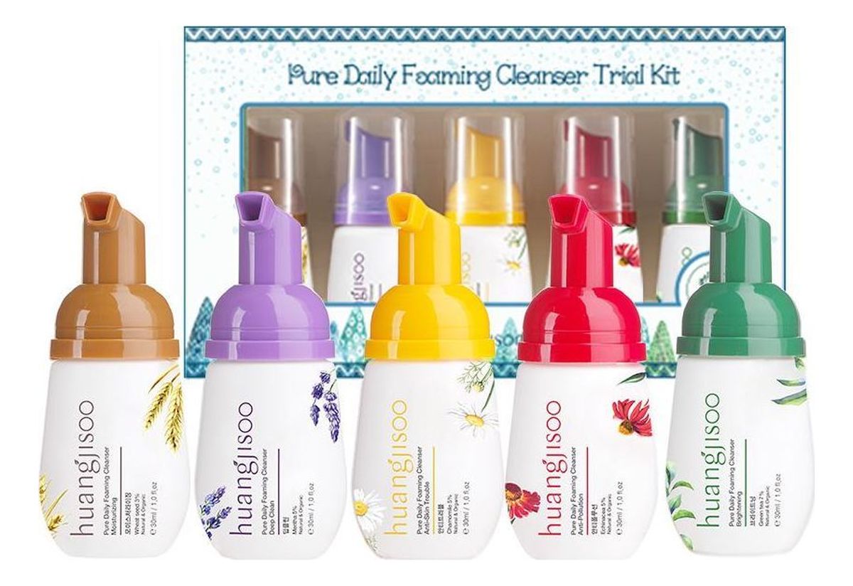 Pure Daily Foaming Cleanser Trial Kit hypoalergiczne pianki do mycia twarzy mini zestaw5x30ml
