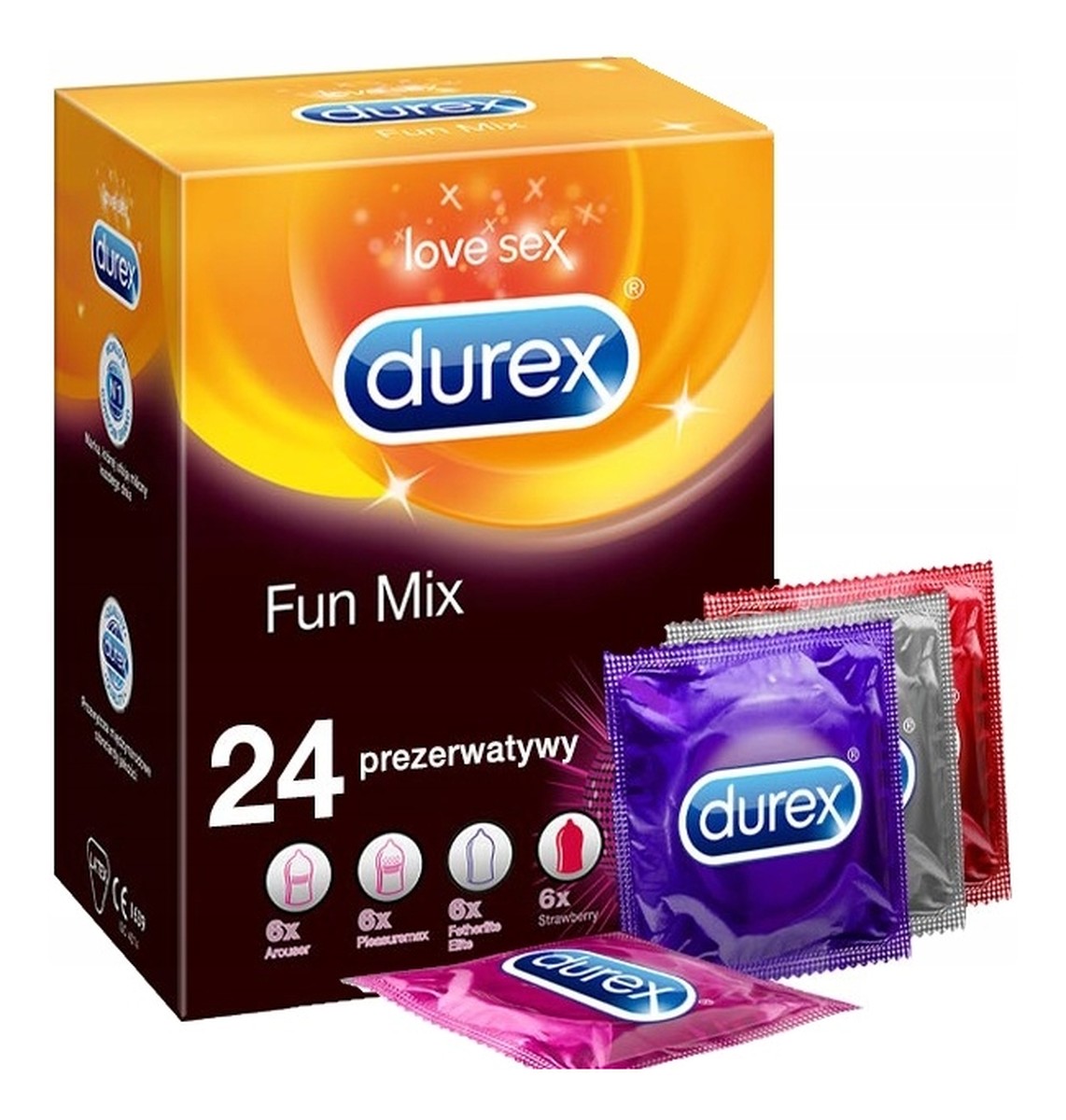 Prezerwatywy fun mix lateksowe 24 szt