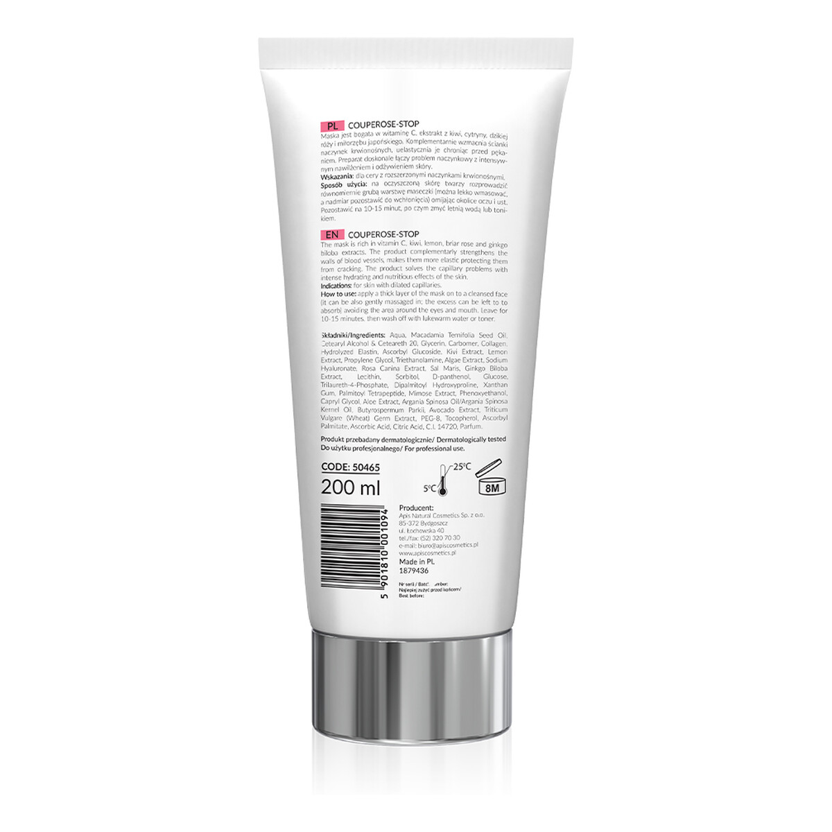 Apis Couperose-Stop Mask Maska do cery z problemami naczynkowymi 200ml
