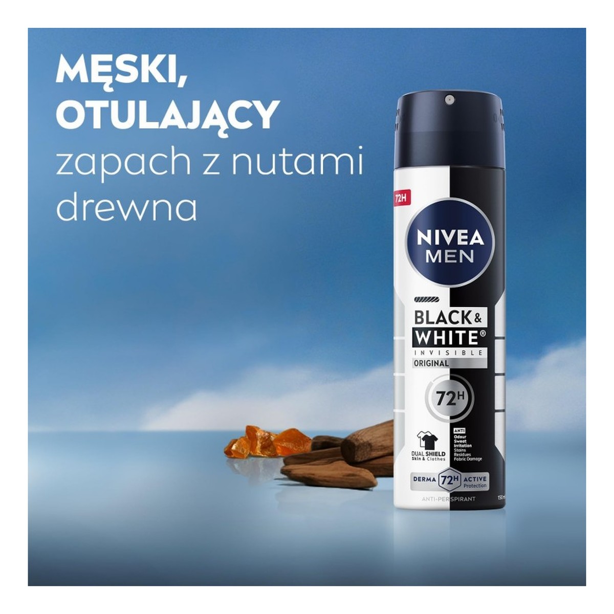 Nivea Men Black & White Invisible Original antyperspirant spray 150ml