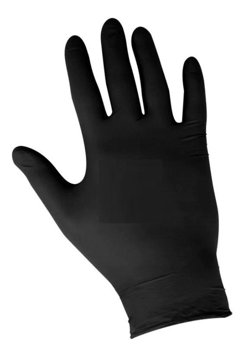 Rękawice diagnostyczne Nitrylowe bezpudrowe niesterylne czarne S 100szt.