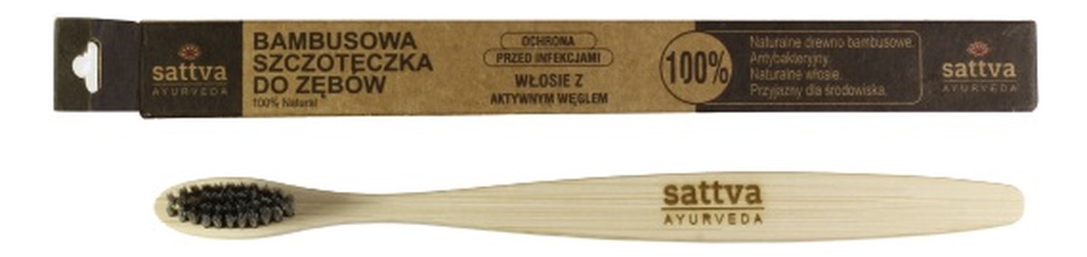 Bamboo brush szczoteczka do zębów z włosia bambusowego medium