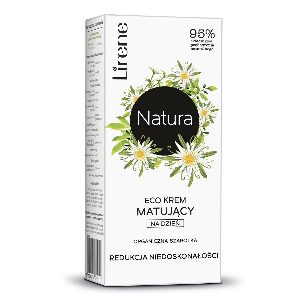 Lirene NATURA ECO KREM MATUJĄCY NA DZIEŃ ORGANICZNA SZAROTKA 50ml