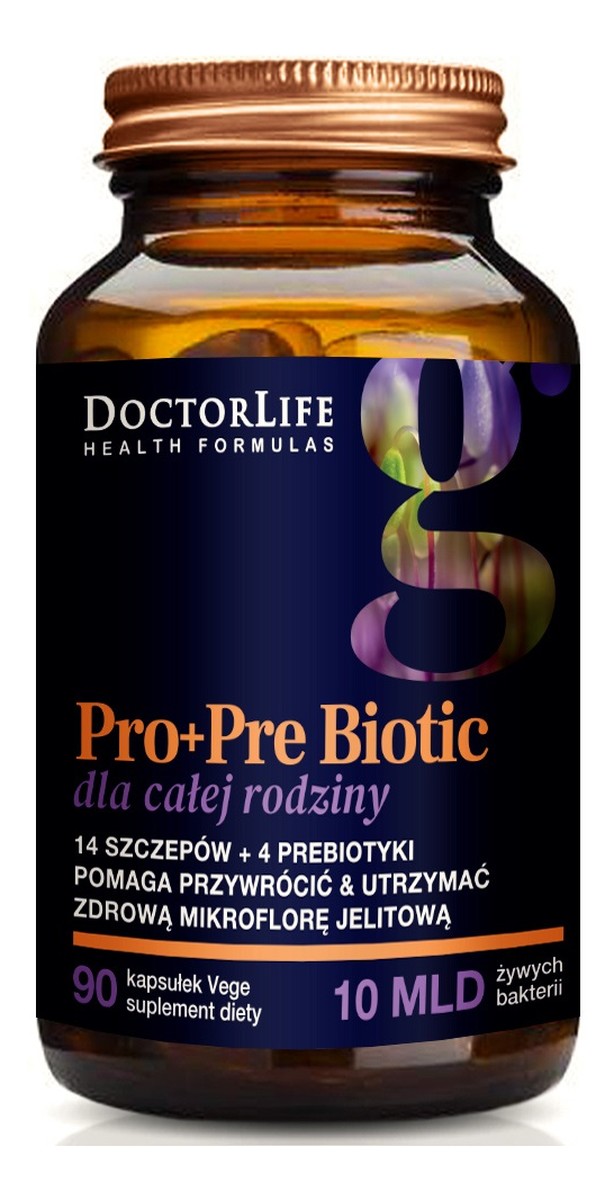 Pro+pre biotic suplement diety dla całej rodziny 90 kapsułek